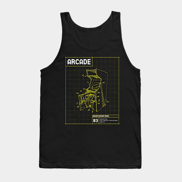 Arcade - The T-Shirt for Fans of Retro Gaming and Endless Fun Tank Top by The uncommon